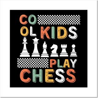 Chess Pieces Vintage checkmate funny Kids Players Posters and Art